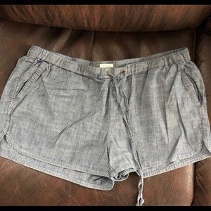 J. Crew chambray shorts